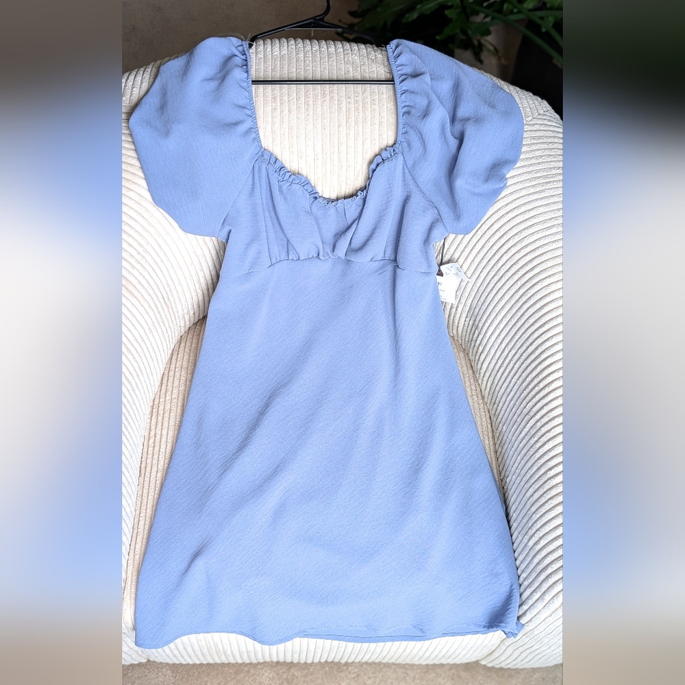 Light Blue Off-Shoulder Dress